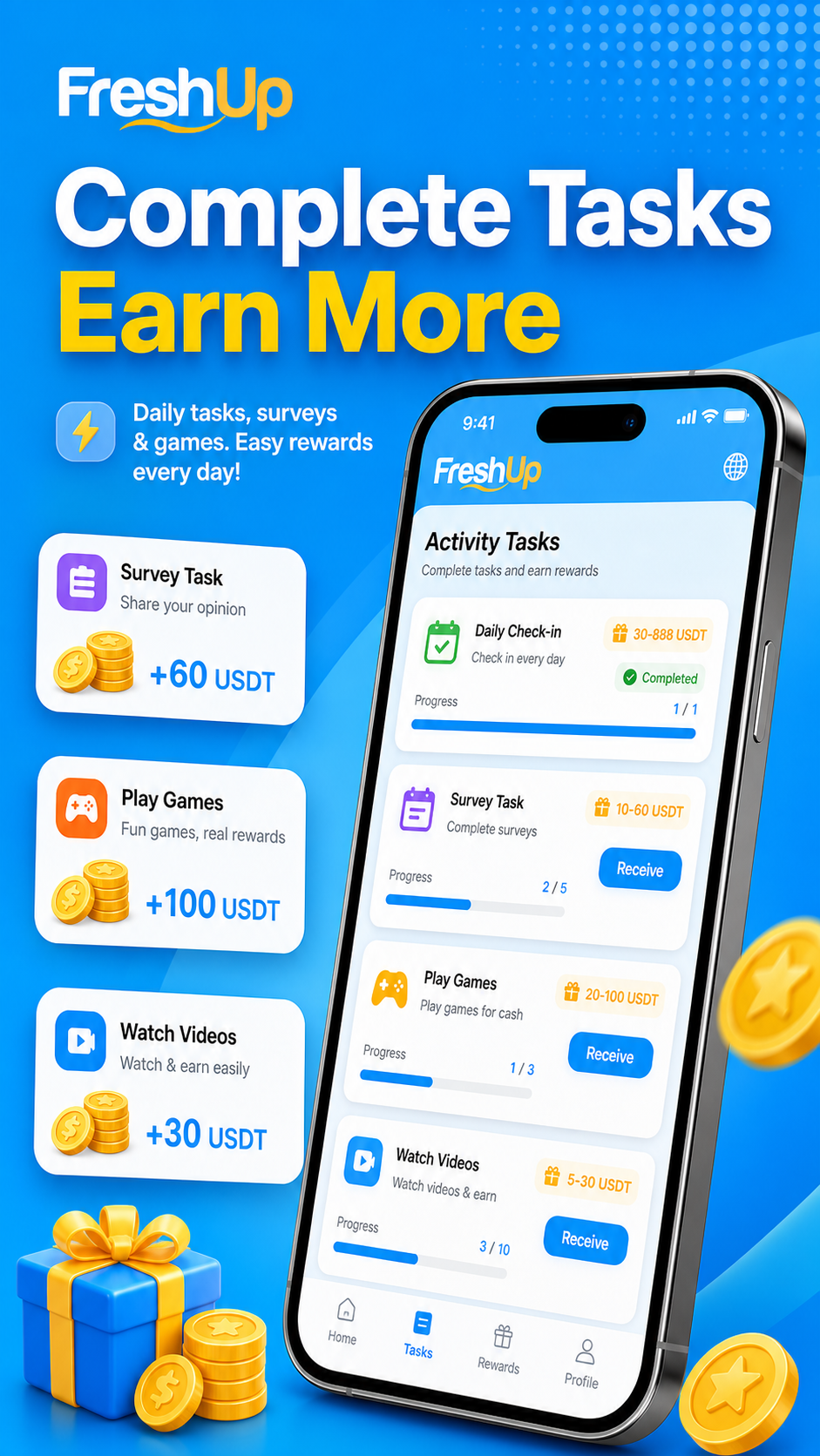 FreshUp screenshot: withdraw records